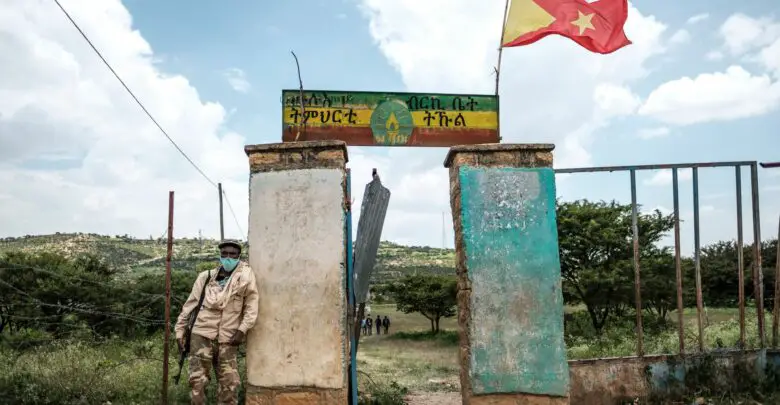 Standing guard during the Tigray regional elections, which the national government declared illegal