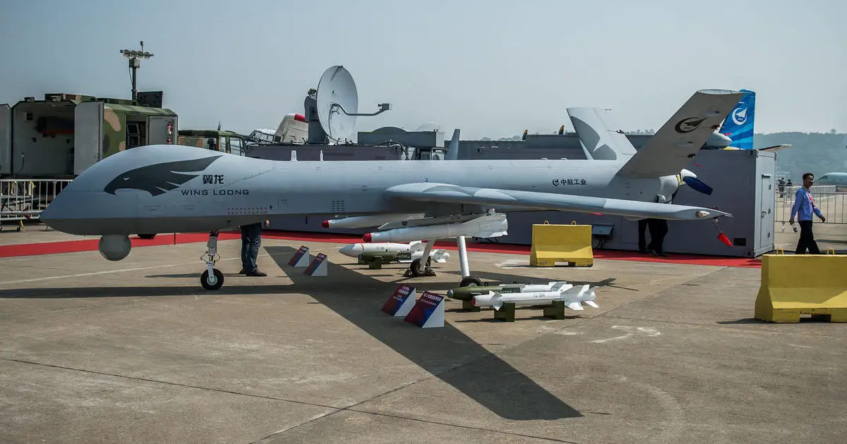 Chinese-made Wing Loong II unmanned combat drone