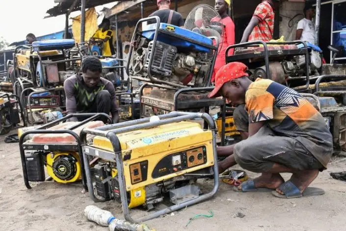 Power generators are in full use in Nigeria's Maiduguri where a jihadist attack cut power to the city for a week