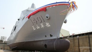 Taiwan's amphibious assault and transport vessel, the Yushan