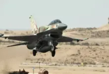 An Israeli F-16 I fighter jet takes off at the Ramon air force base in the Negev Desert, southern Israel, on October 21, 2013.