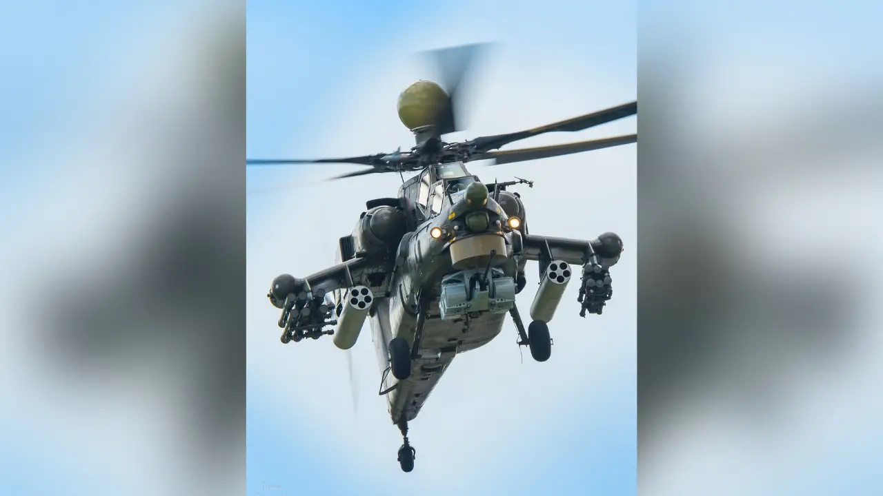 An Mi-28NM attack helicopter