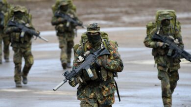 German soldiers and weapons