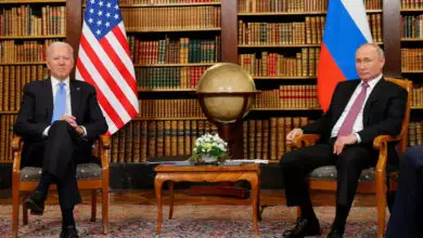 US President Joe Biden meets with Russian President Vladimir Putin at the Villa la Grange in Geneva