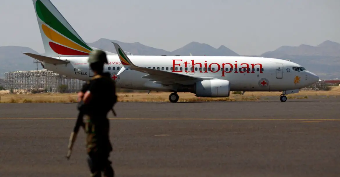An Ethiopian Airlines Boeing 737-760 aircraft