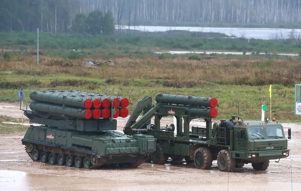 A Buk-M3 surface-to-air missile system