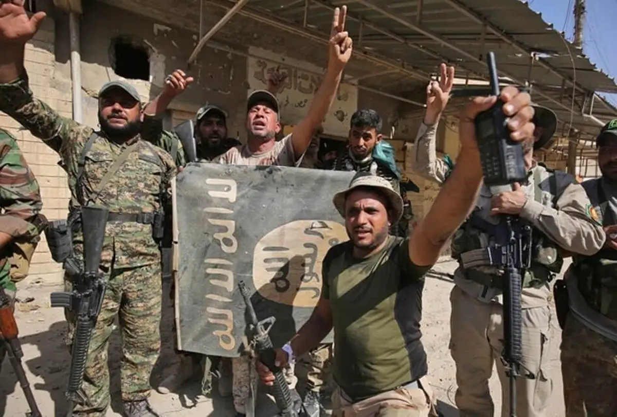 Hashd al-Shaabi fighters in Tal Afar