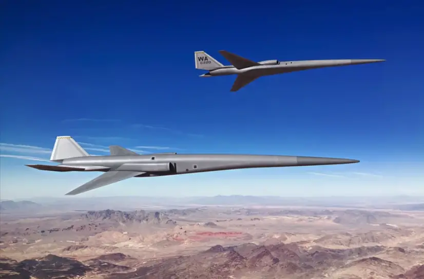 Concept image of supersonic uncrewed aerial vehicles