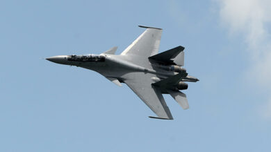 File picture of the Sukhoi Su-30 fighter jet