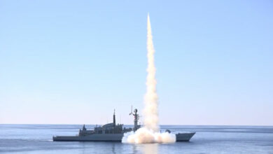 Pakistan Navy successfully demonstrating firing of missiles