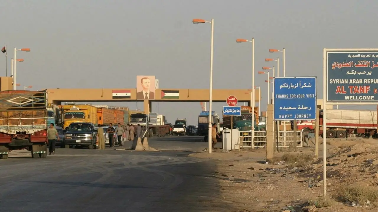 The Syrian-Iraqi border point of Al-Tanf, near a Western Coalition garrison in the Syrian desert