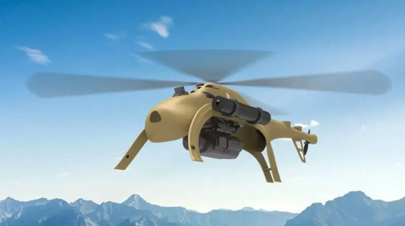 Blowfish A3 helicopter drone with machine gun