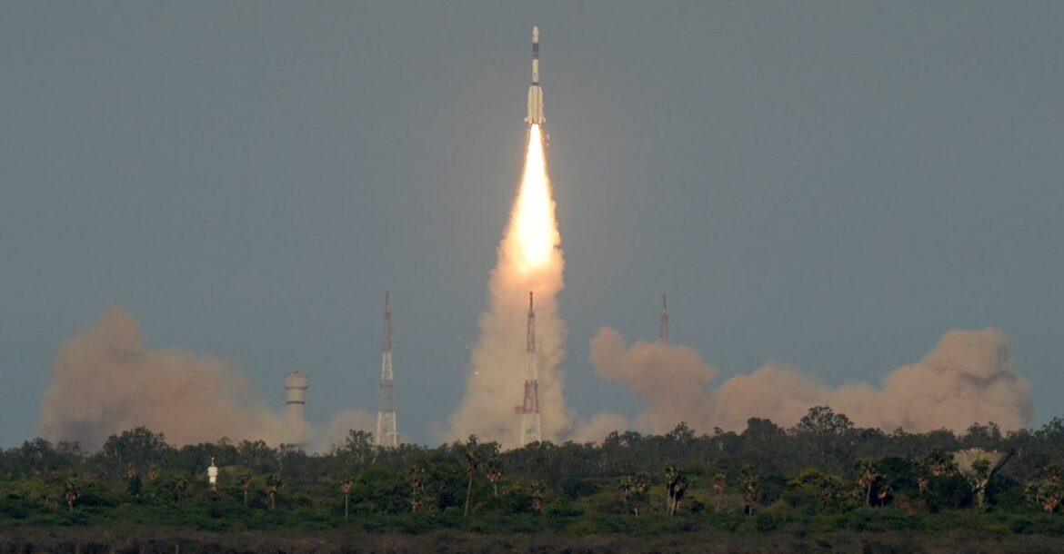 Launch of India's GSAT-9 satellite
