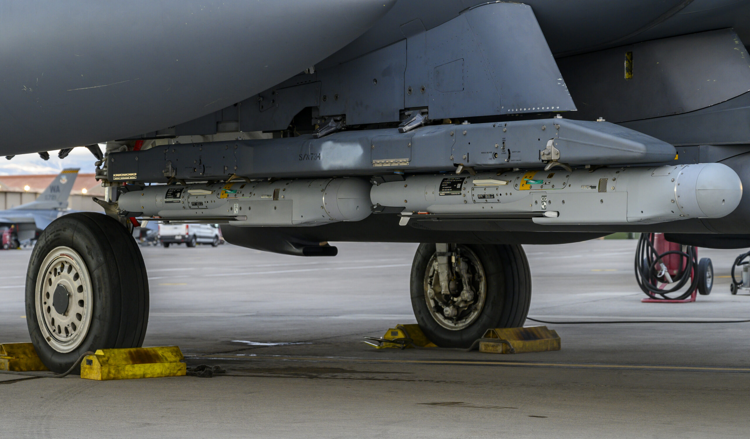 F-15E carrying StormBreaker bomb