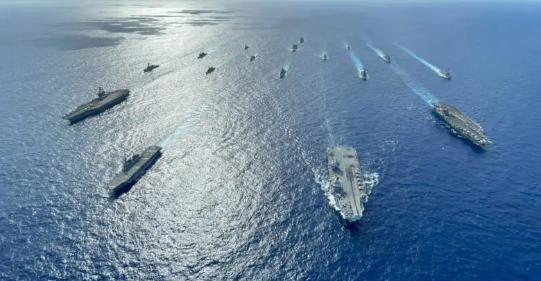 US Navy carrier strike group