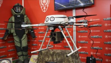 Laser-mounted Turkish drone