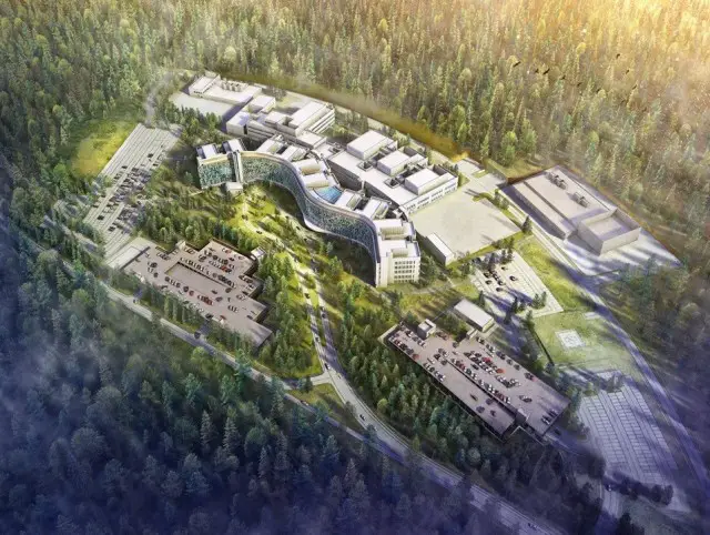 Artist rendering of largest US military hospital to be build in Germany