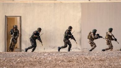 Members of Moroccan special forces take part in a military exercise