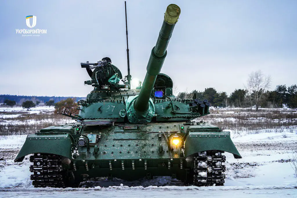 Ukraine's T-64BV main battle tank