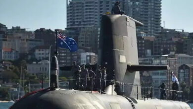 An Australian Collins-class diesel-electric submarine