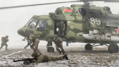 Belarus' soldiers during joint exercises of the armed forces of Russia and Belarus