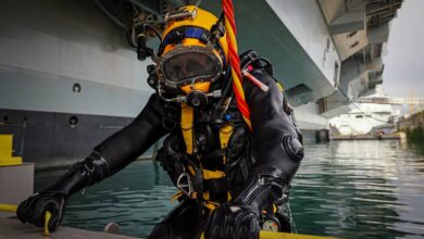 UK Royal Navy diver