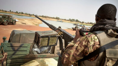 The Malian army on patrol in central Mali