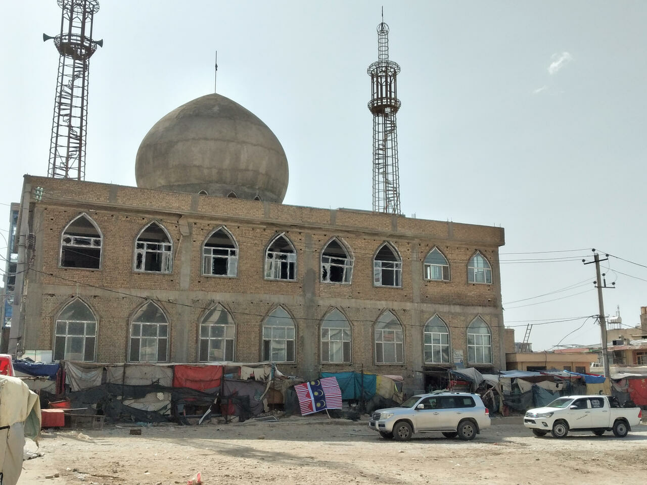 Seh Dokan mosque in Mazar-i-Sharif, Afghanistan