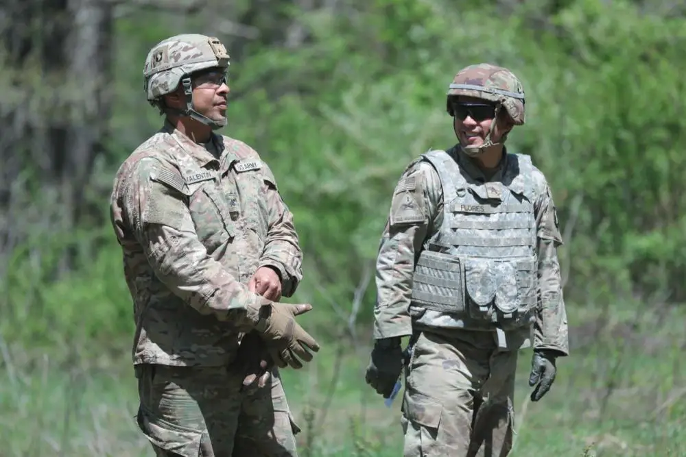 Sgt. Orlando Valentin and Staff Sgt. Alfredo Flores during HCLOS training at Operation Lethal Eagle II, Fort Campbell