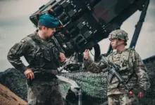 Polish air defense officer and US soldier discuss capabilities of the Patriot missile system