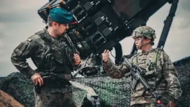 Polish air defense officer and US soldier discuss capabilities of the Patriot missile system