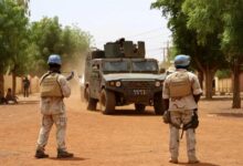 Soldiers of the UN peacekeeping mission in Mali