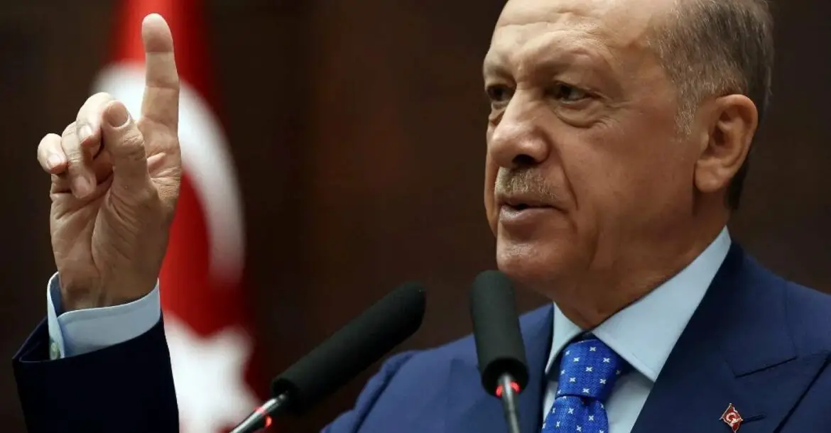 Turkey's President Recep Tayyip Erdogan delivers a speech