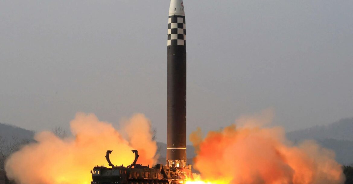 Test launch of an ICBM in North Korea