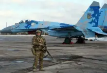Ukrainian SU-27 plane