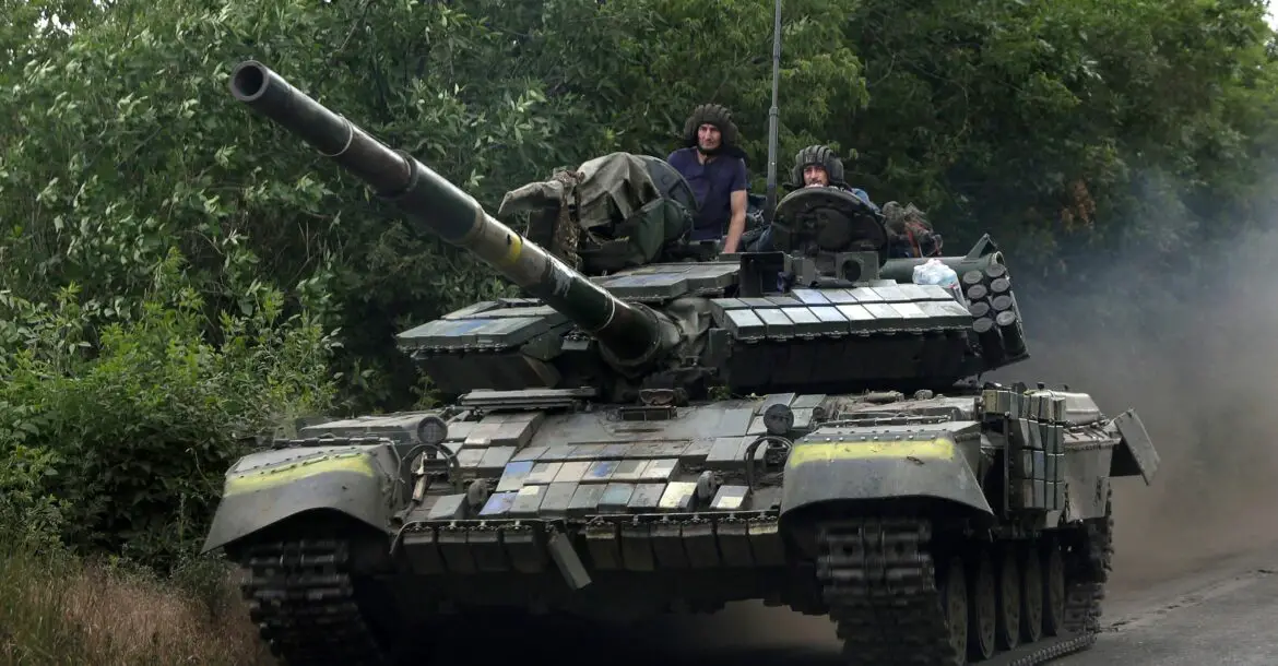 Ukrainian soldiers in the eastern Lugansk region