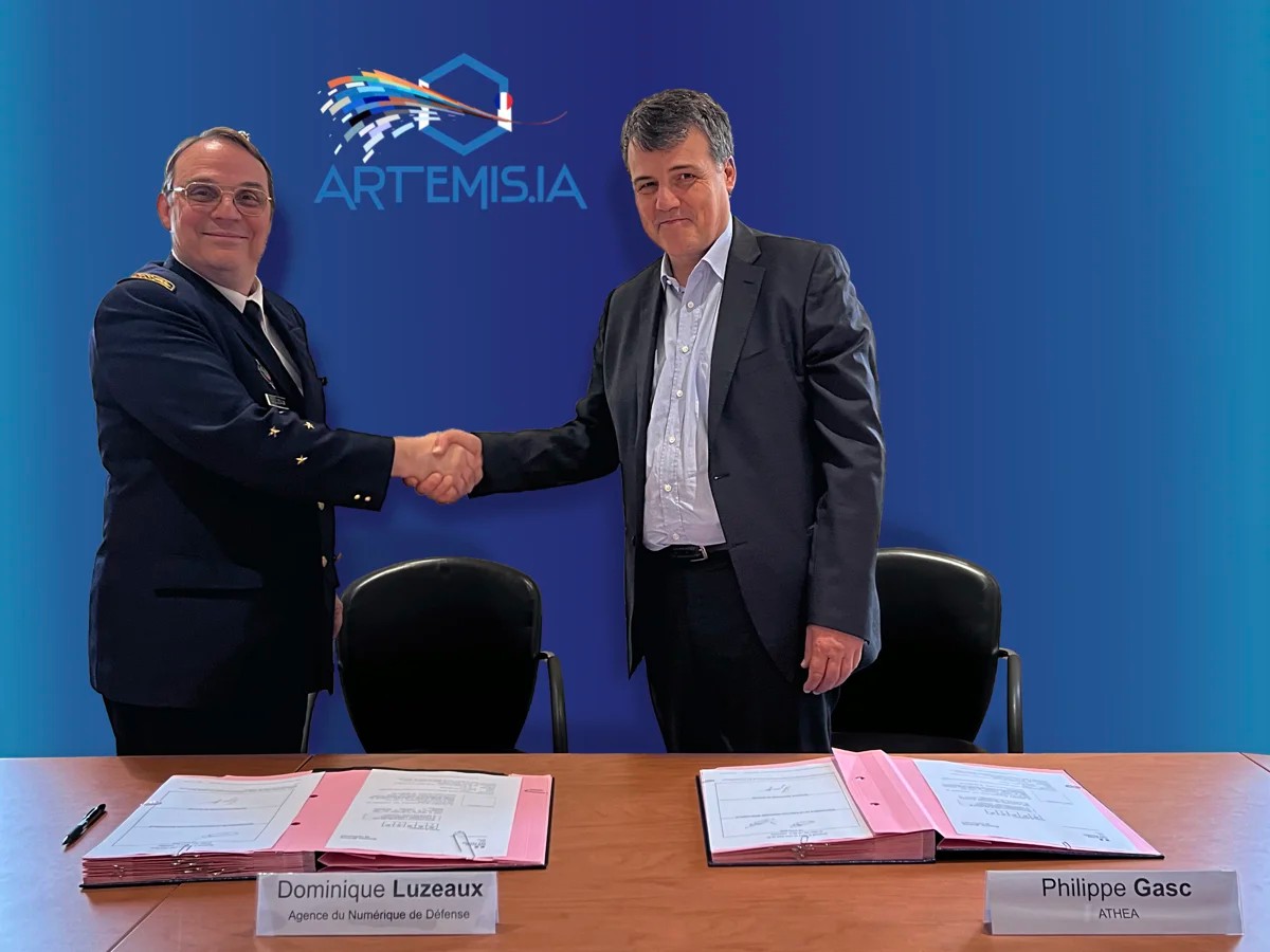 Dominique Luzeaux, Director of the French Defense Digital Agency and Philippe Gasc, President of ATHEA
