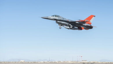 First flight of QF-16 Zombie Viper