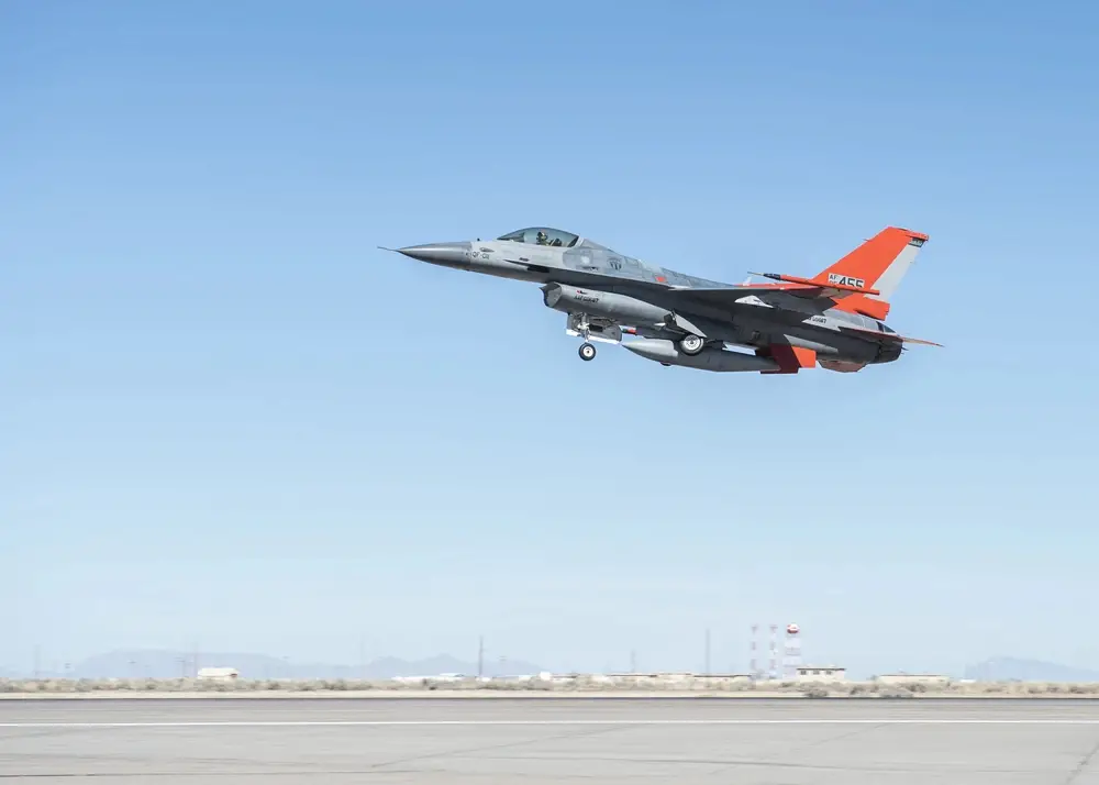 First flight of QF-16 Zombie Viper