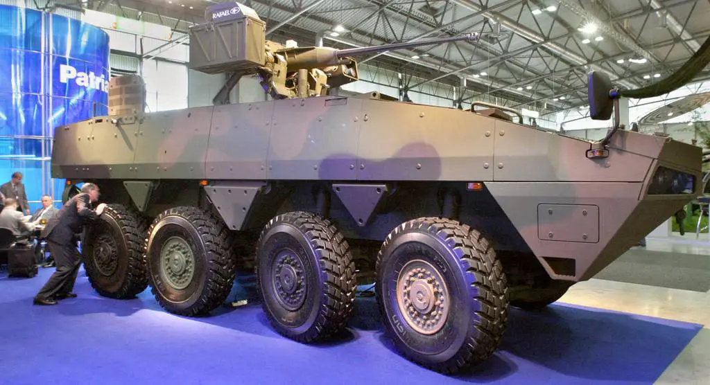 A new version of the Finnish Patria 8x8 Armored Modular Vehicle
