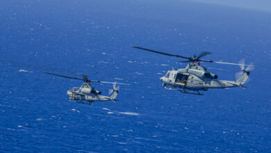 AH-1Z Viper and UH-1Y Venom helicopters