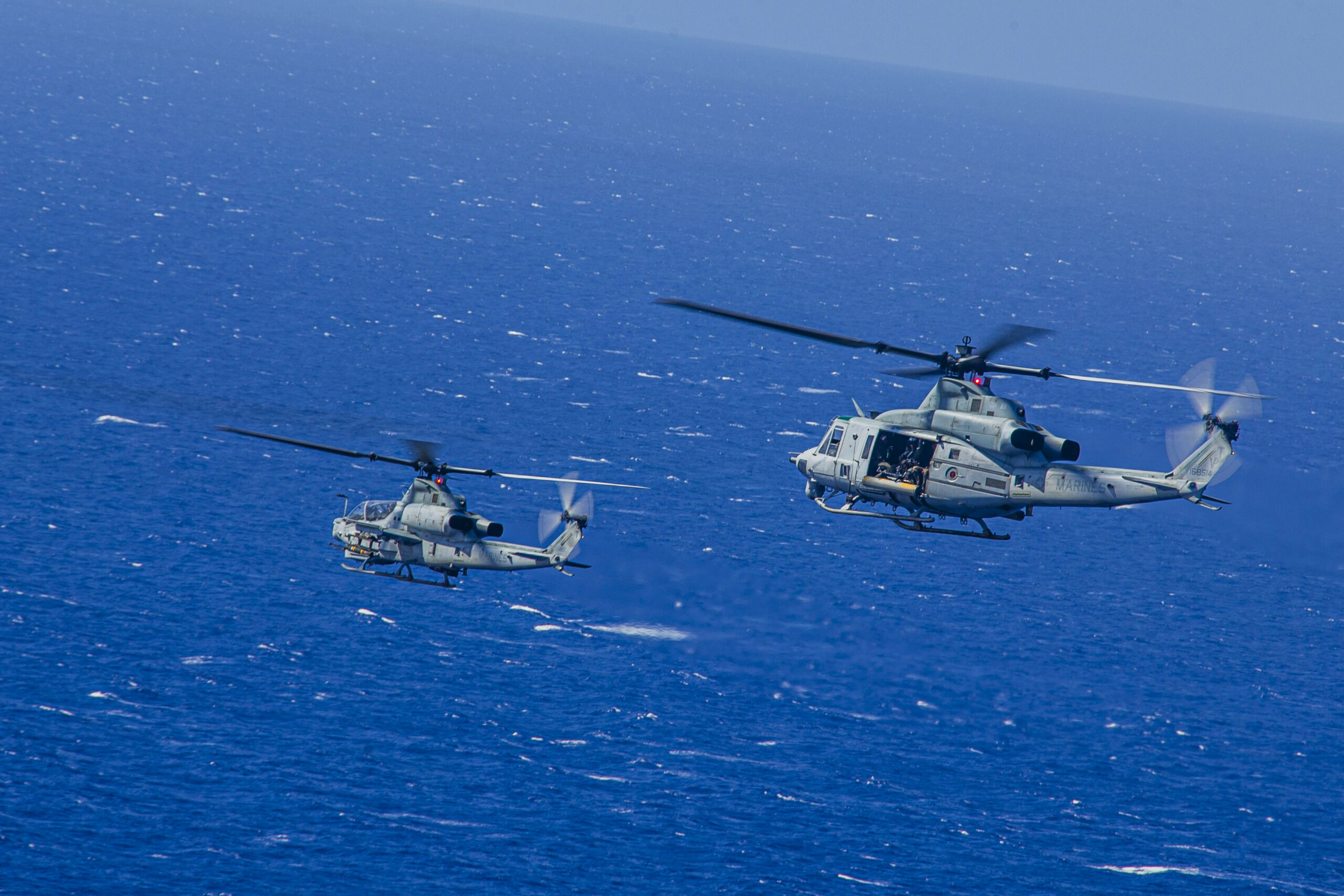 AH-1Z Viper and UH-1Y Venom helicopters