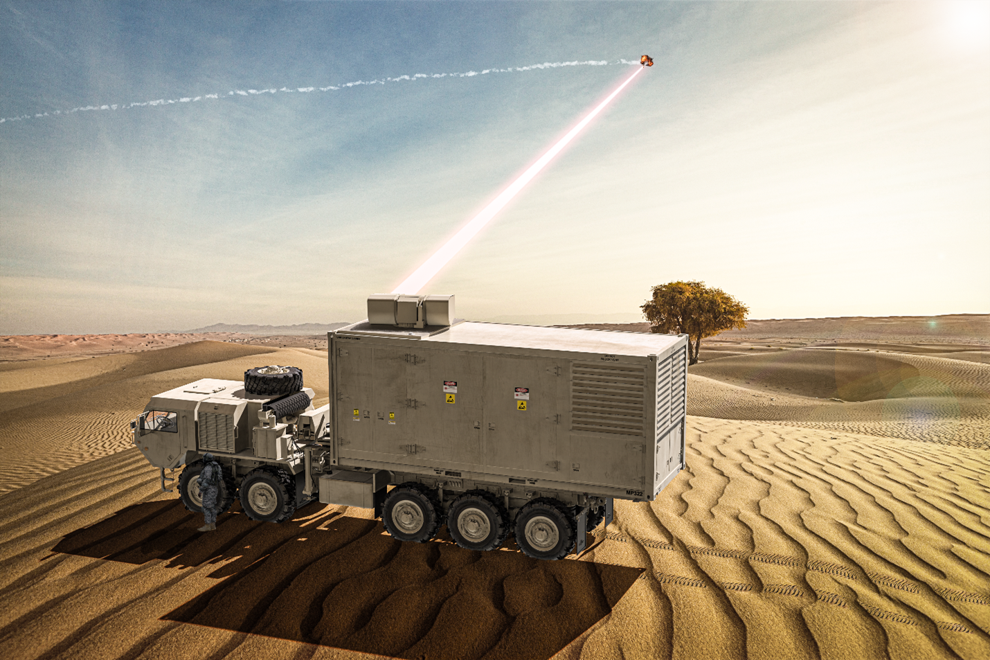 US Army’s Indirect Fires Protection Capability-High Energy Laser (IFPC-HEL) Demonstrator laser weapon system