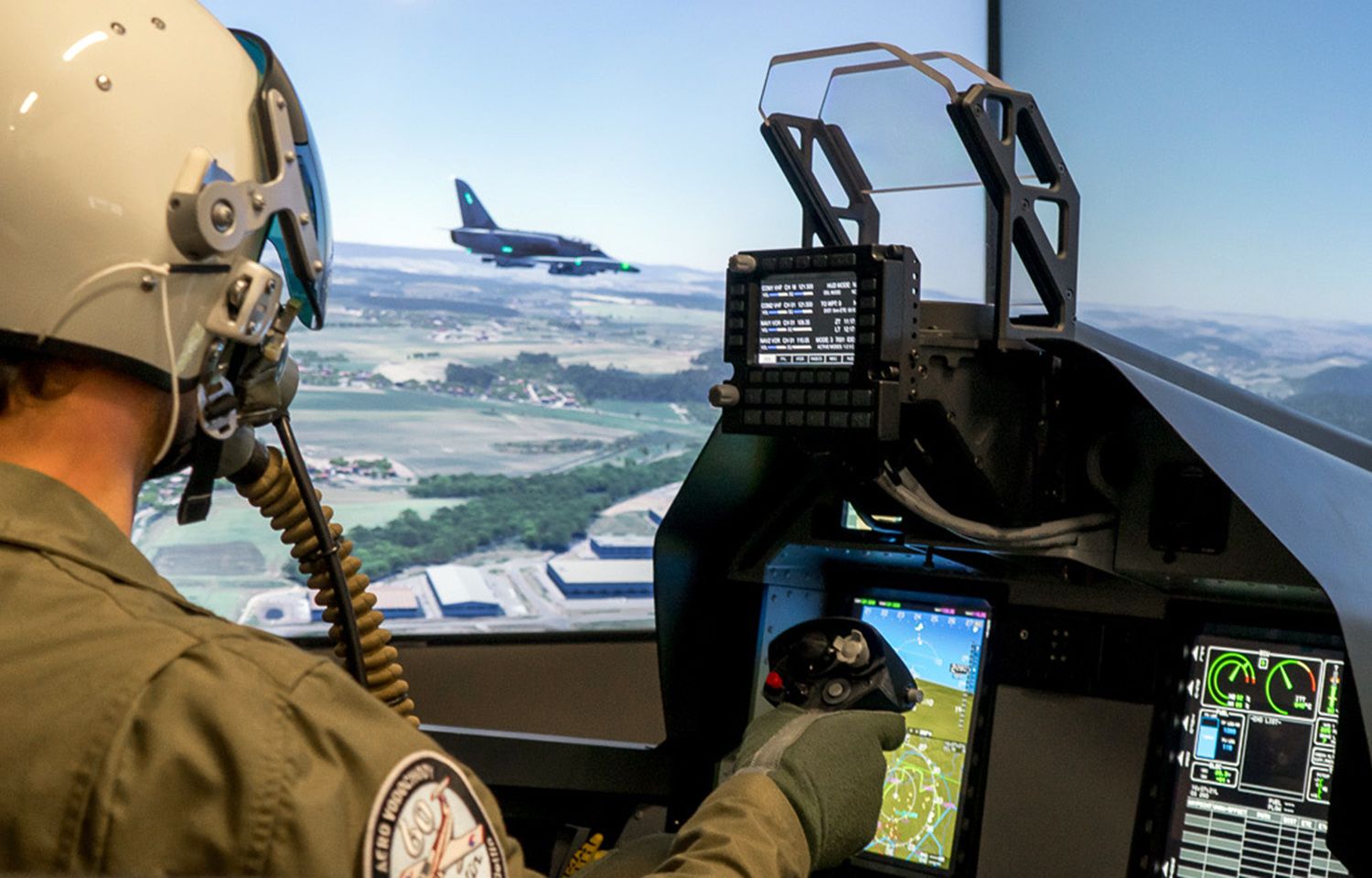 Ground-based simulation training system for Aero L-39NG jet trainers