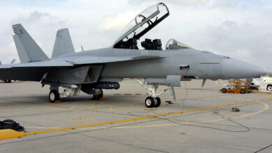 LITENING advanced targeting pod on F/A-18 Super Hornet