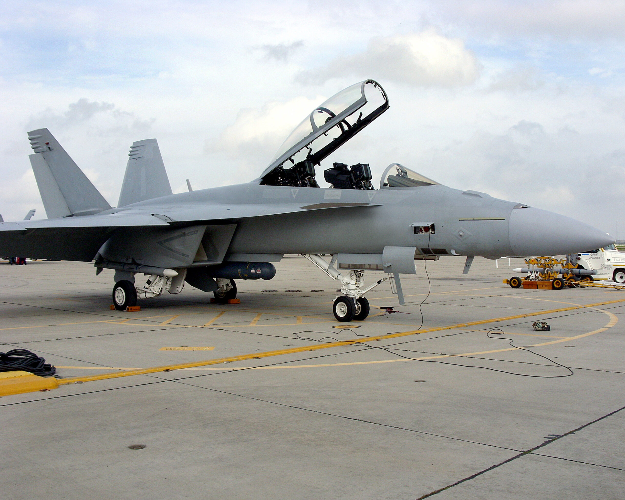 LITENING advanced targeting pod on F/A-18 Super Hornet