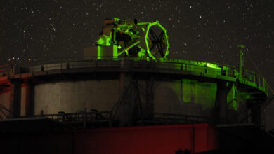 Air Force Research Laboratory’s 3.6-meter, 75-ton Advanced Electro-Optical System (AEOS) telescope