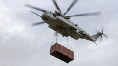 CH-53K King Stallion conducting cargo exercise
