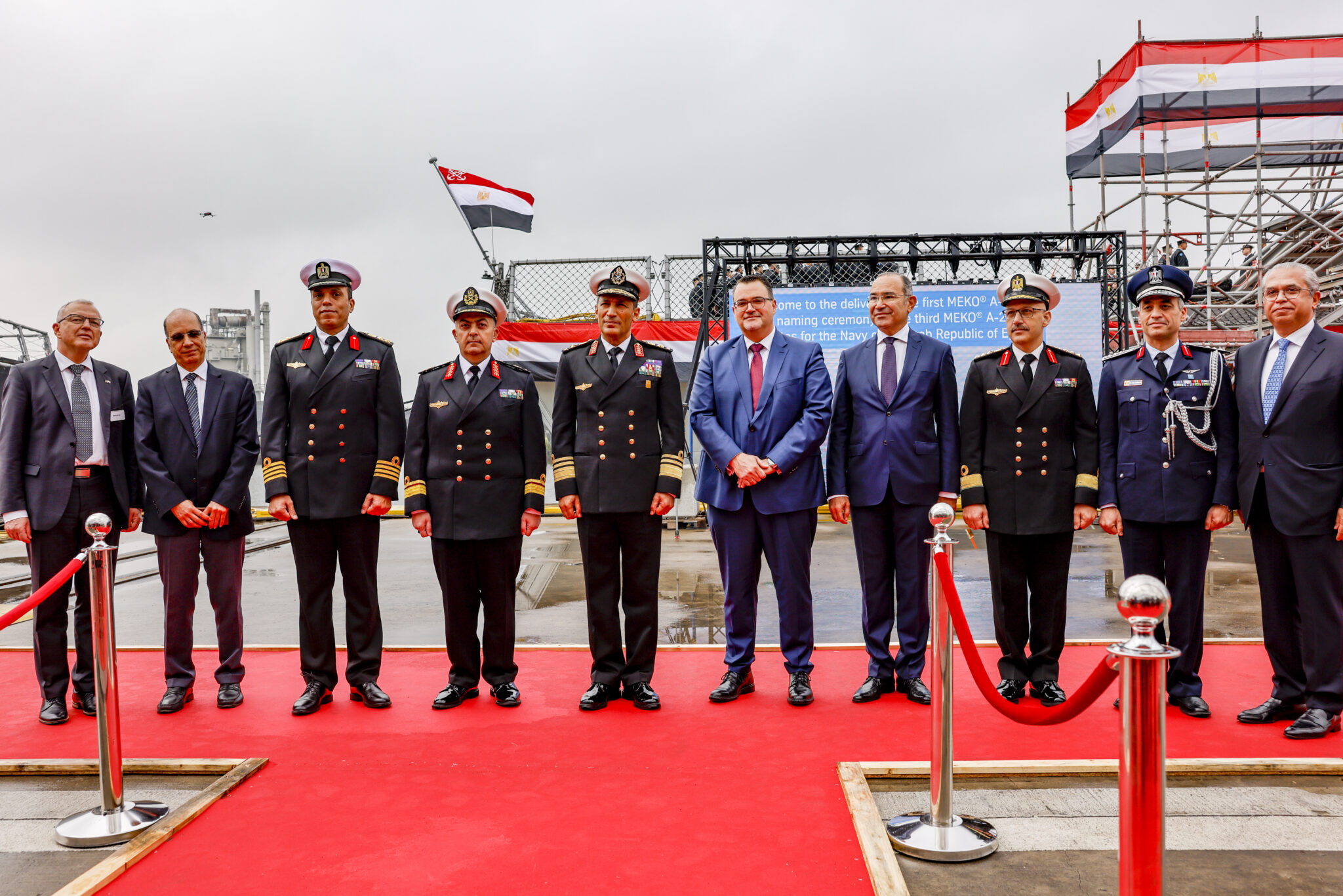 ThyssenKrupp and Egyptian Navy at Bremerhaven, Germany. Photo: ThyssenKrupp