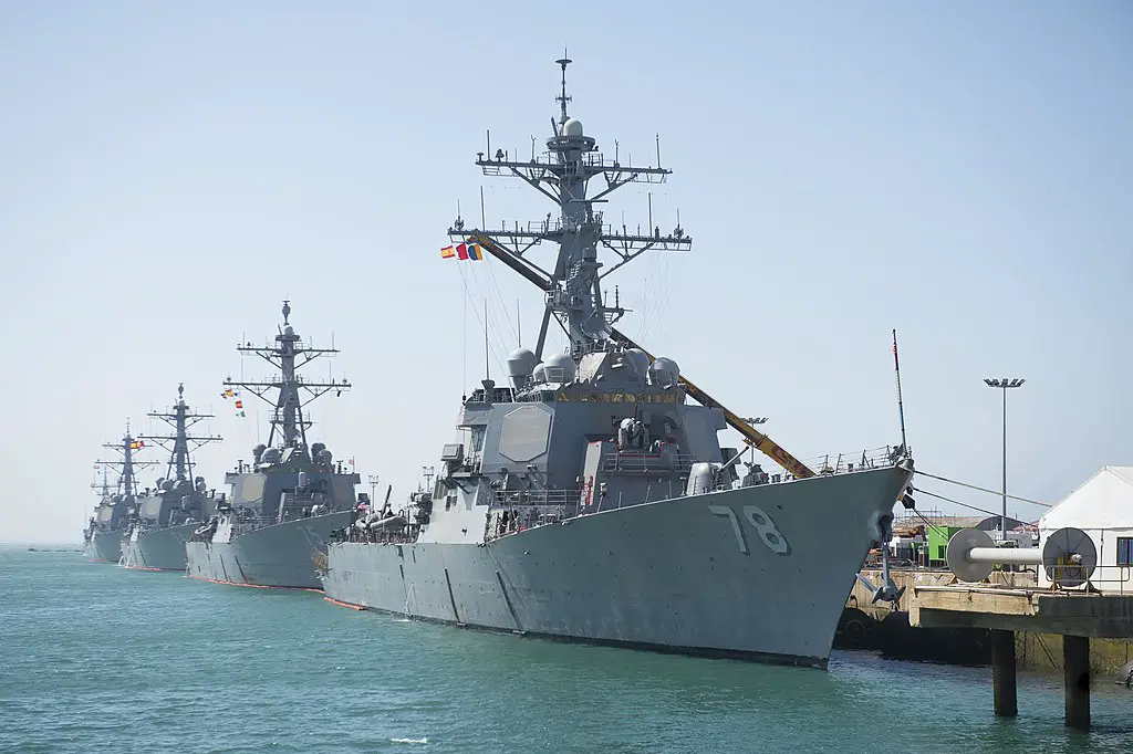 The Arleigh Burke-class guided-missile destroyers